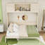 Grand lit escamotable avec tablettes de rangement-1876158904