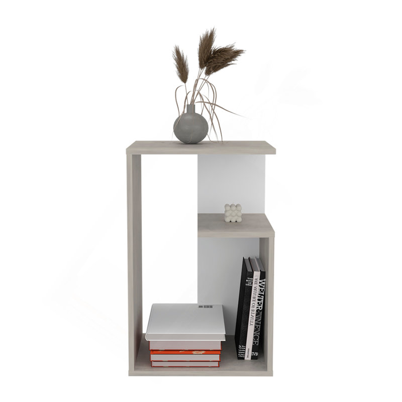 Table d'appoint H 25 po, 1 tablette, Dark Brown
