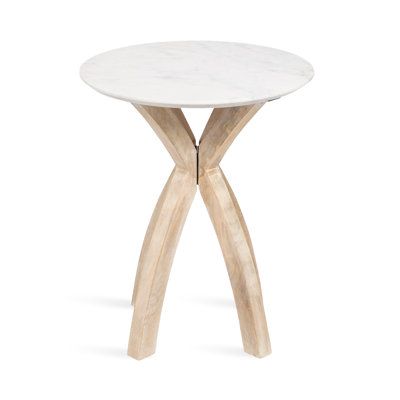 Soleyn Round Marble Side Table