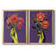 «Monstrous Plants I», ensemble de 2 reproductions d'art sur toile encadrées-1708751184-1708751187