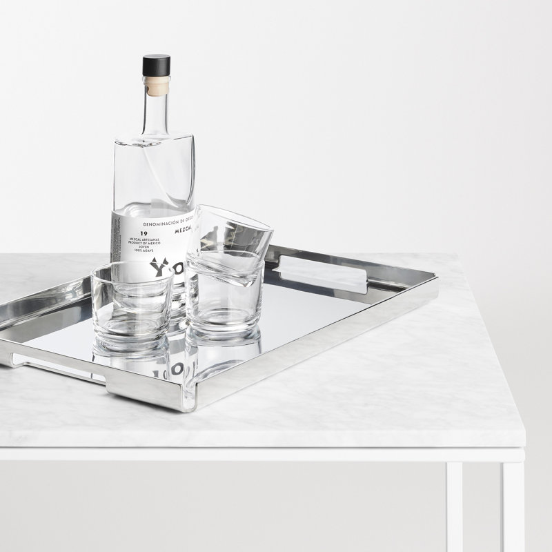 Billet Decorative Tray, Stainless