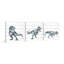 Bite And Fight T-Rex Triptych-61222107