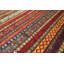 Aryana Wool Striped Area Rug in Red