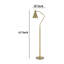 Lampe de travail sur pied 63 po Sty, abat-jour pivotant, poteau incliné en métal mince-103150808-103247157