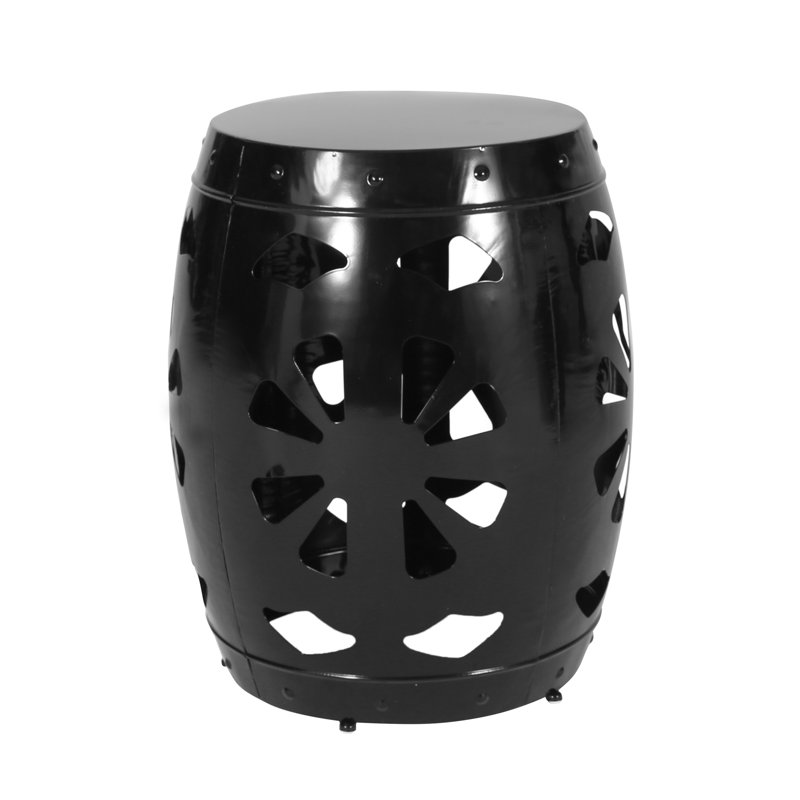 Table de bout en métal - Grand, Noir