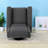 Durable Fabric Recliner, Charcoal Upholstery, Modern Style For Home Comfort