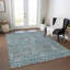 Cicel Machine Washable Indoor/Outdoor Teal Area Rug ACN1155-100248160