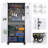 30 In. W X 71 In. H X 15 In. D 2-shelf Metal Freestanding Storage Cabinet With Multipurpose Pegboard In Gray And White