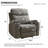 38.8" W Chenille Power Recliner-2116945527