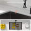 Évier de cuisine encastrable noir en acier inoxydable de calibre 16 de 30 po L x 18 po L 30 po x l 18 po