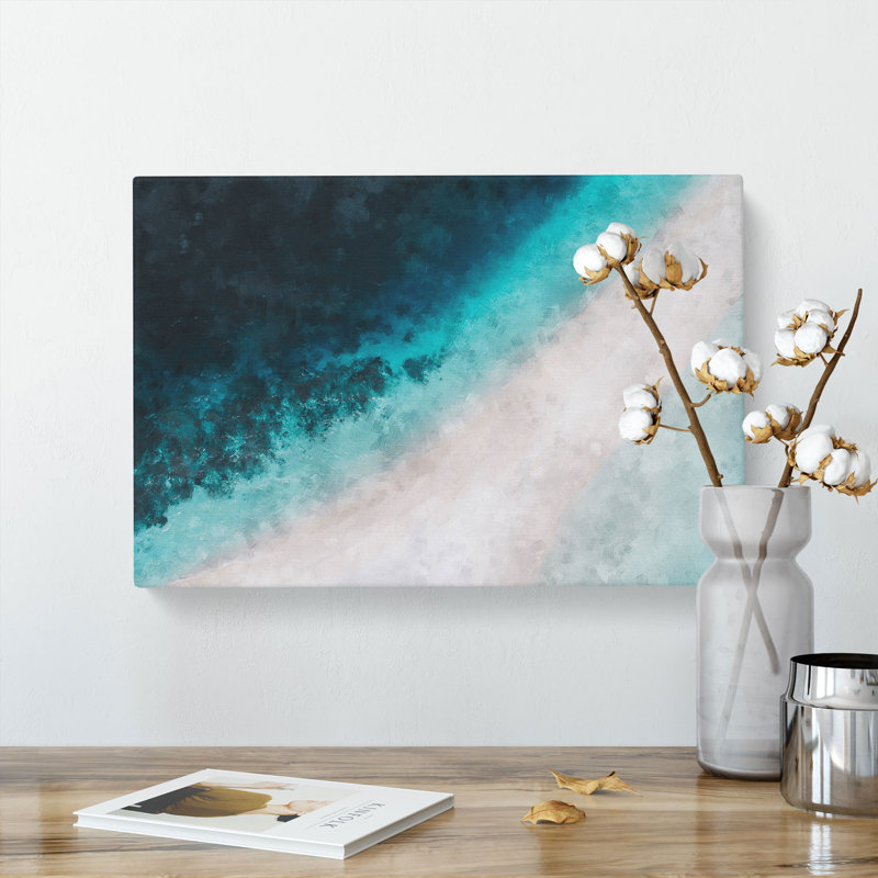 Cocoa Island Beach Painting - Wrapped Canvas, 40cm H x 60cm W x 4cm D