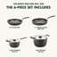 GreenPan Levels Healthy Ceramic Nonstick 6 Piece Cookware Set