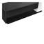 Meuble télé élégant et élégant avec solution de rangement parfaite, console multimédia à deux tons pour téléviseur de 80 po ou moins, meuble télé fonctionnel avec compartiment polyvalent pour le salon, noir-6877493