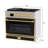 Akicon Freestanding Gas Cooktop Oven Combo, Features Sealed Burners, Rapid Convection Oven, Convertible Fuel (NG/LP), Durable Cast Iron Grating (MBGBGGA1)-113304164-113304162