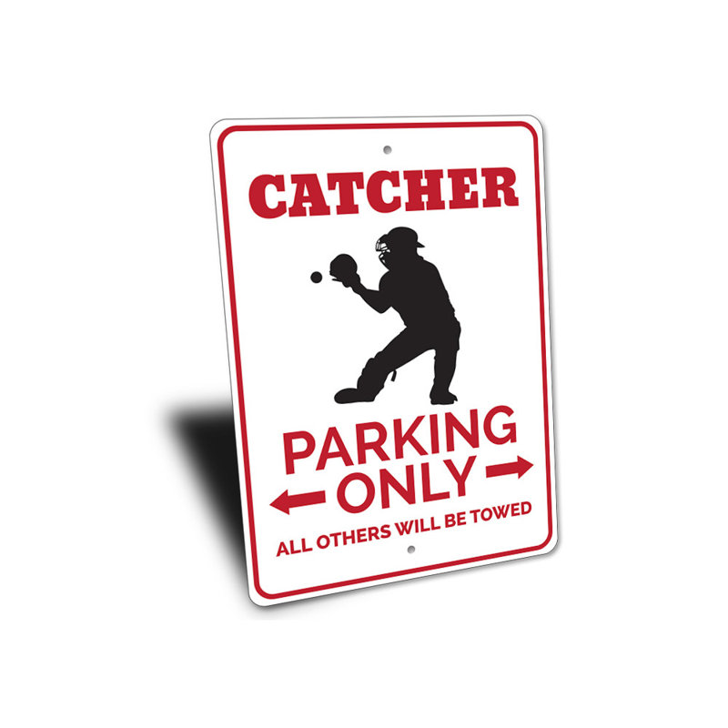 Enseigne en aluminium Catcher, H 10 po x l 14 po x P 0,04 po