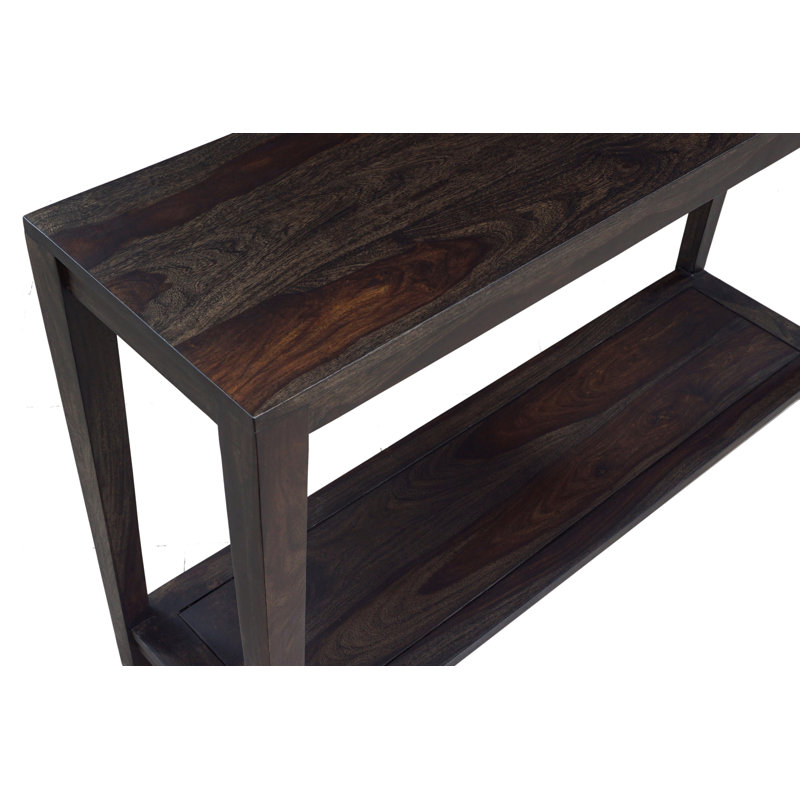 Jacie 50'' Solid Wood Console Table, Dark Brown