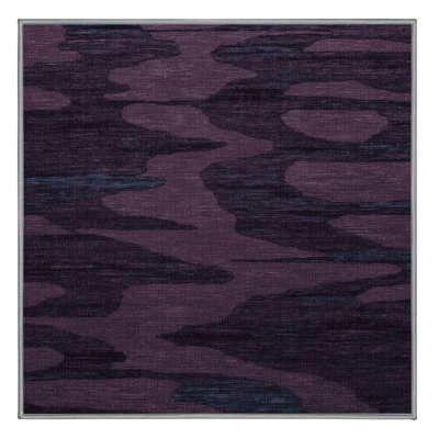 Machine Washable Abstract Purple Area Rug