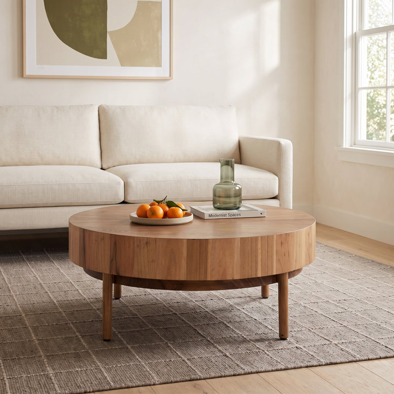 Odessa Solid Wood Top Single Coffee Table