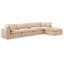 Canapé modulaire réversible en velours Hinesh-87141405