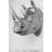 Rhinoceros Head Wall Mount Art-109762796