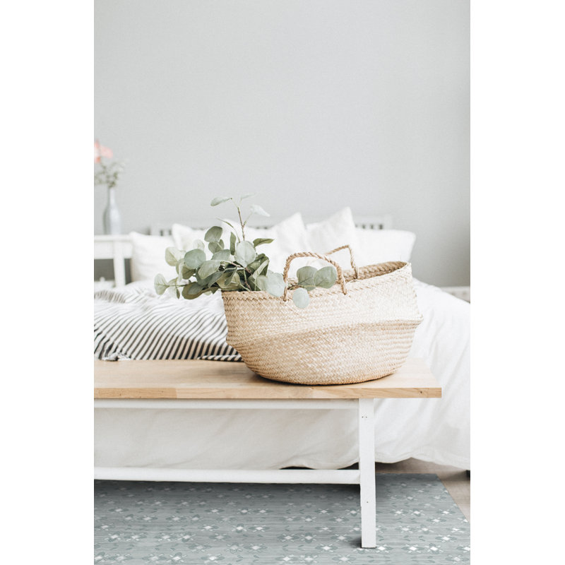 Ella Vinyl Geometric Rug, Runner 2' x 6'