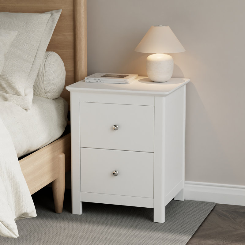 45cm W Manufactured Wood Bedside Table