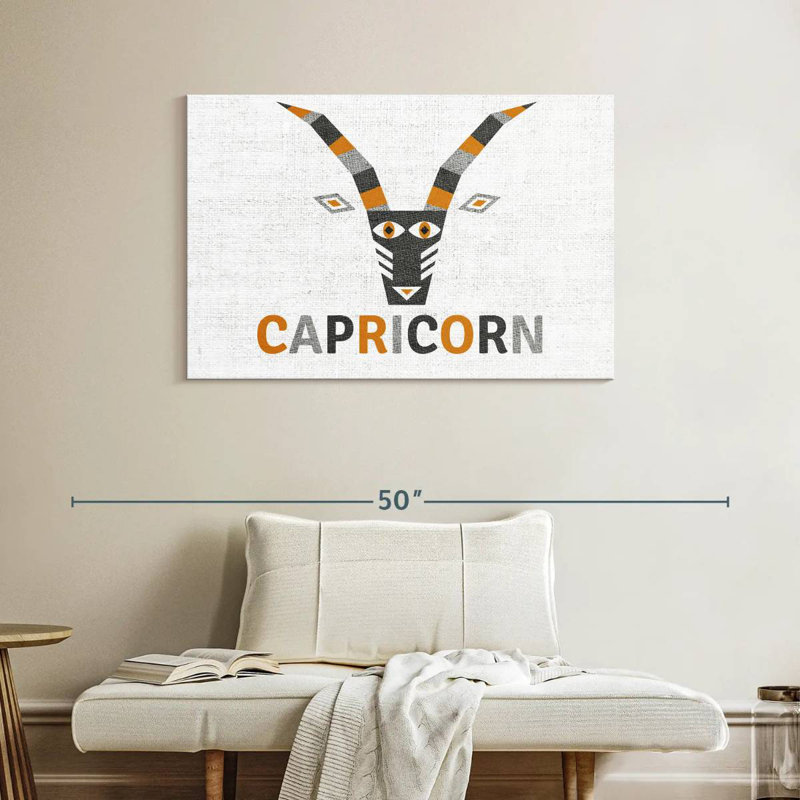 Adella Geometric Capricorn, 26" H x 39" W