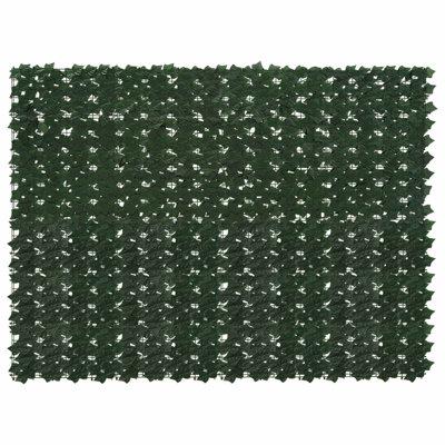 Vidaxl Balcony Screen With Leaves Garden Sunshade Dark Green/Green Multi Sizes