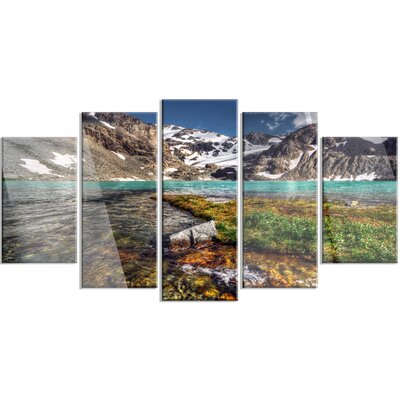 Crystal Clear Creek in Mountains' 5 Piece Photographic Print on Metal Set -  Design Art, MT14619-373