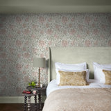 William Morris Honeysuckle Verde Wallpaper