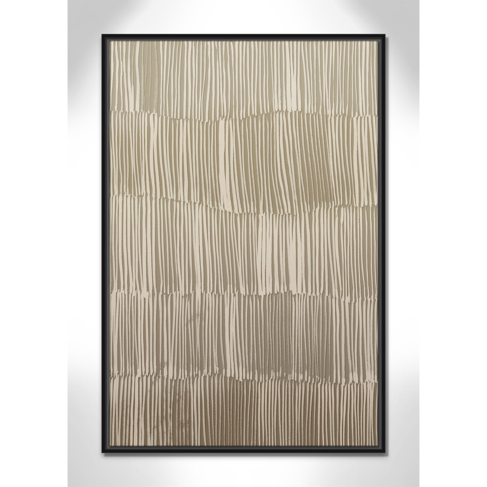 Linear Calm I Print by , 37.5" H x 25.5" W, Black Floater