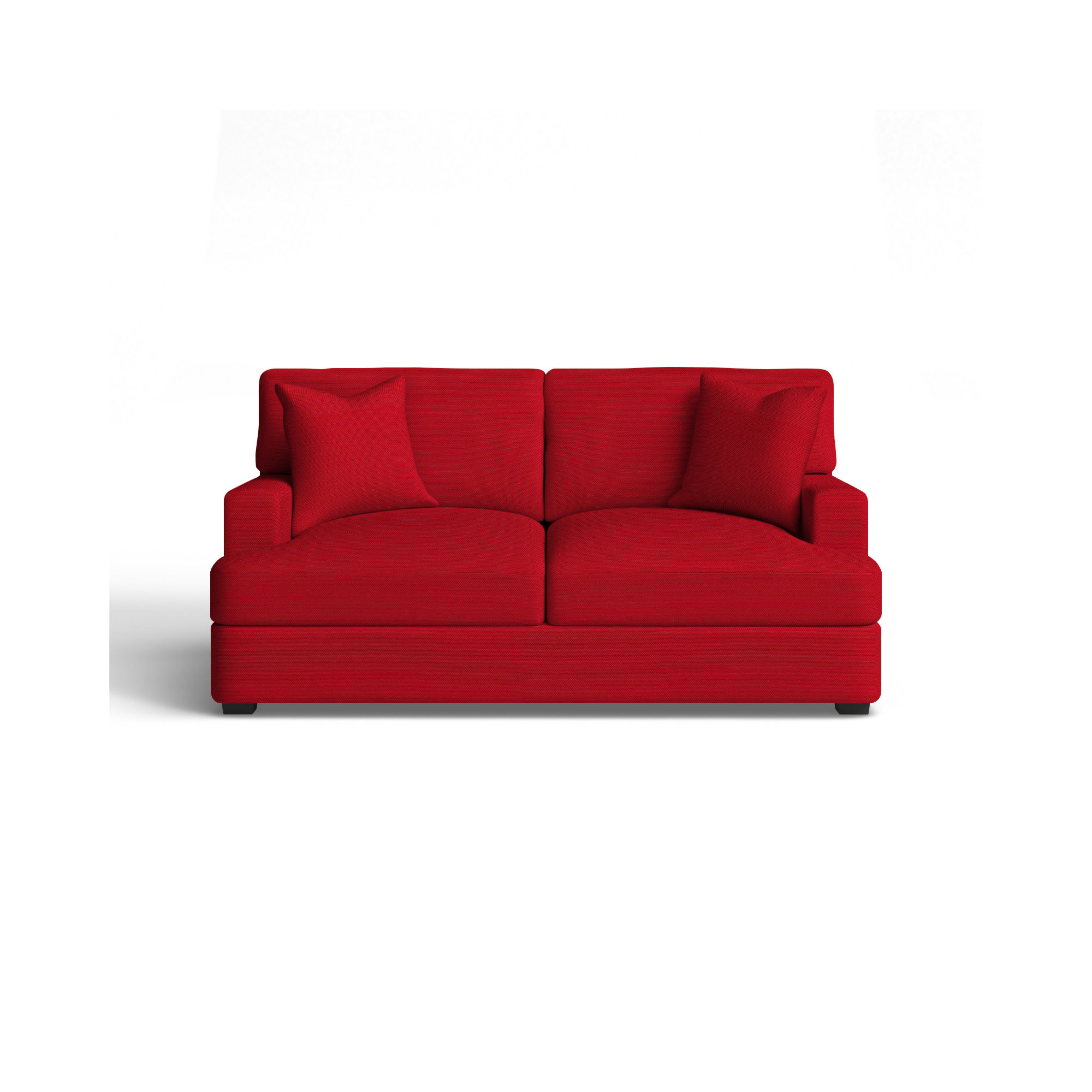 Emilio 65'' Upholstered Loveseat, Bayou Flame