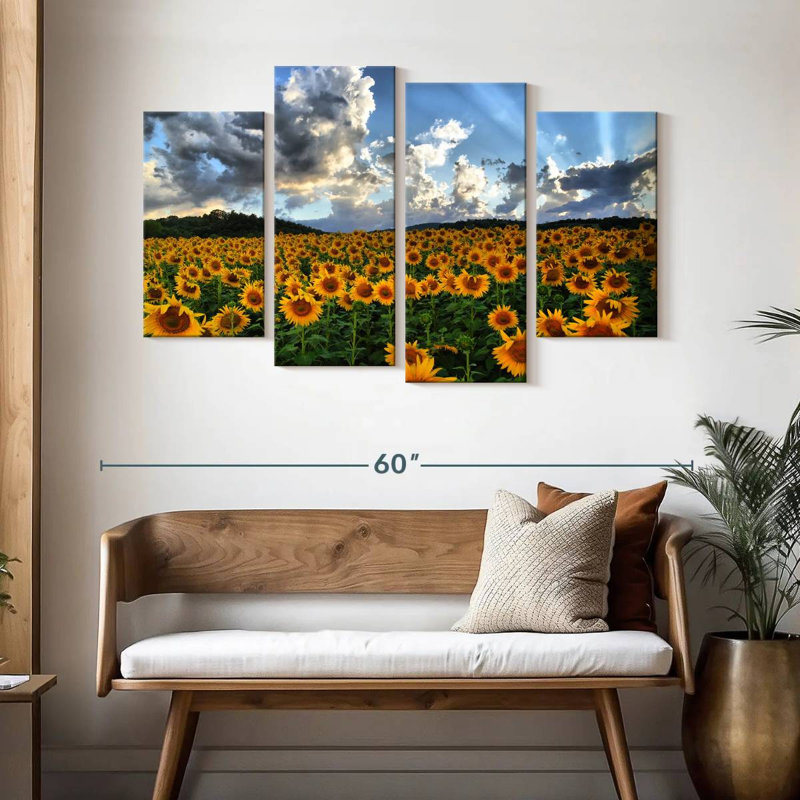 Champ de tournesols toscan Alvord, H 32 po x l 52 po