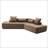 Modern 4-Seater Sectional Couch with four pillows-1415024652