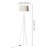 Sleek Crossed Legs 66" Floor Lamp with Fabric Shade - E26 Bulb Friendly- Elegant Illumination