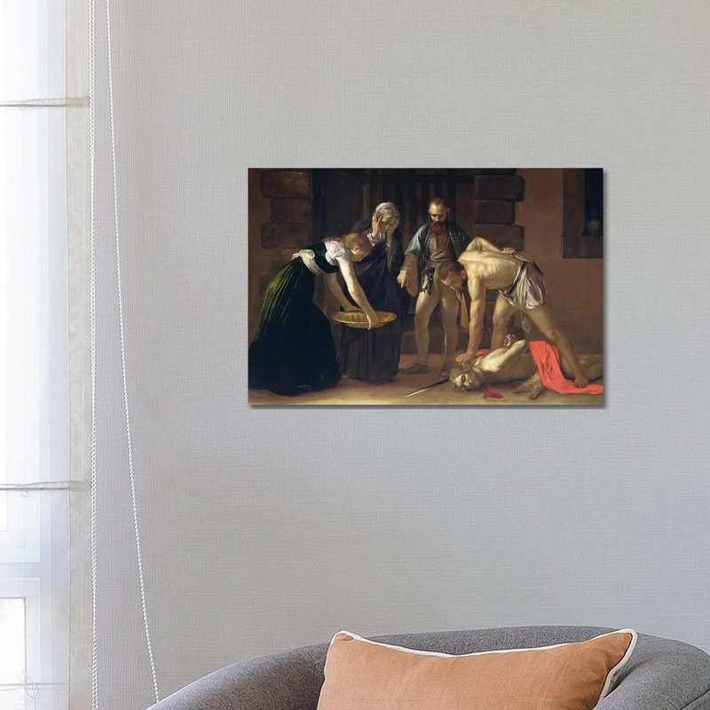 The Decapitation Of St. John The Baptist, 1608 by Michelangelo Merisi Da Caravaggio - Wrapped Canvas Painting