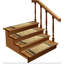 Tapis d'escalier beige