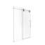 Porte de douche coulissante simple sans cadre de 44 à 48 po x H 76 po - Verre trempé transparent de 5/16 po (8 mm), conception en dérivation avec finition chromée-125415217