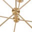 Lustre - configuration en métal à 8 lumières avec ampoules sphériques
