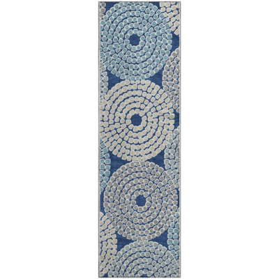 Premium Machine Washable Prisco Navy Rug
