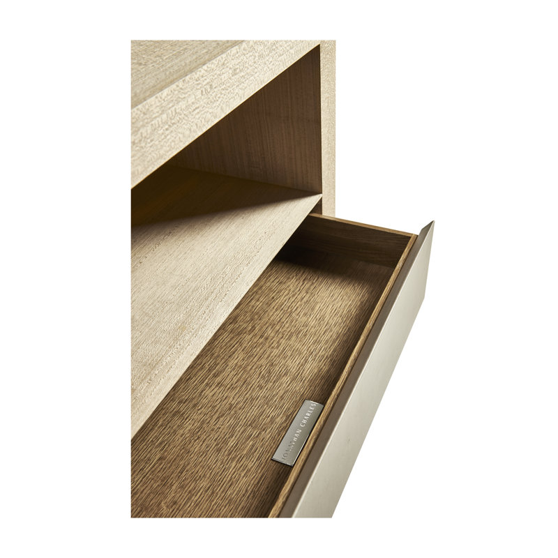 Water 1 - Drawer Solid Wood Nightstand
