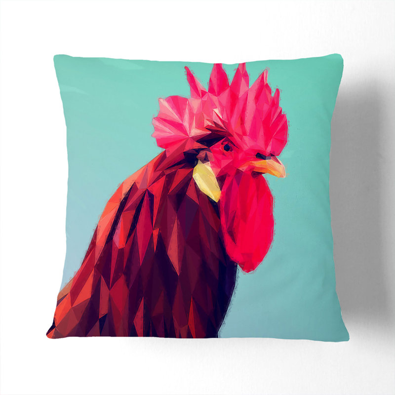 Square Throw Cushion, White, 40cm H x 40cm W x 15cm D