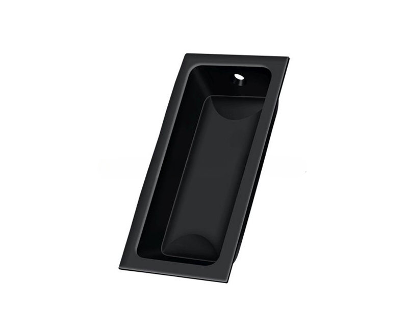 Flush Cup / Bin Pull, Painted Black