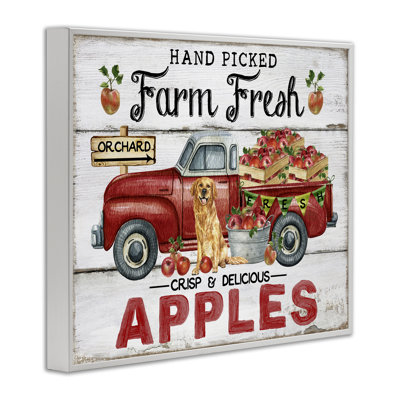 «Farm Fresh Apples Truck», estampe numérique par Creatif Belle