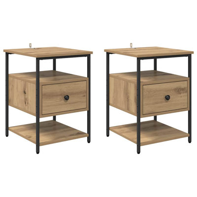 40cm W Manufactured Wood Bedside Table