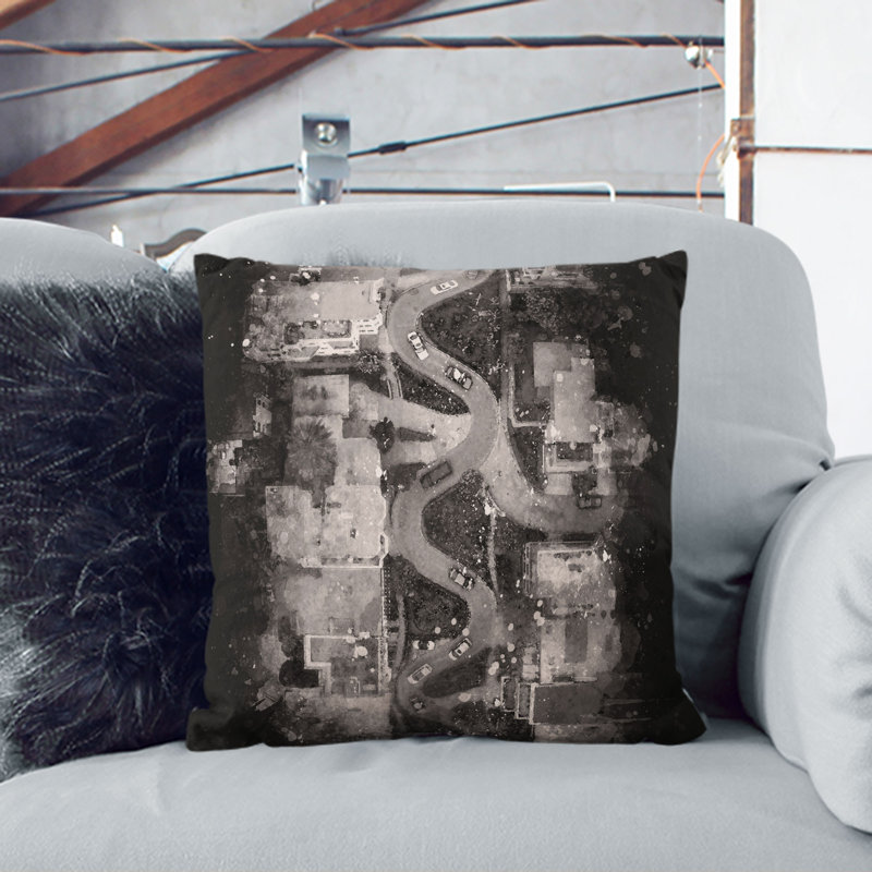 Square Throw Cushion, 40cm H x 40cm W x 15cm D