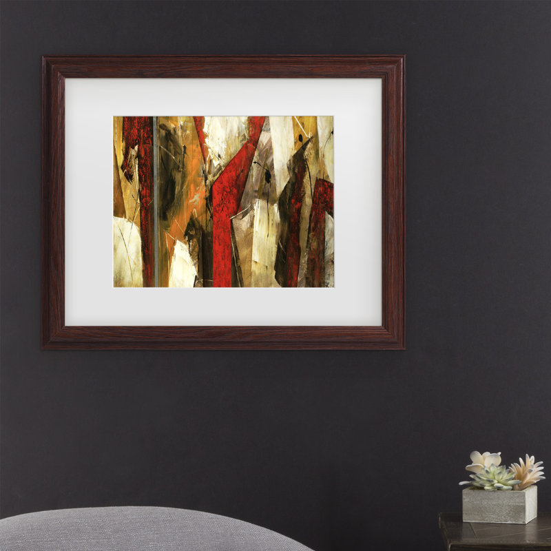 "Abstract IX" par Masters Fine Art - reproduction d'art sur toile, H 11 po x l 14 po x P 0,5 po, Cadre noir