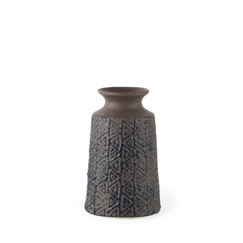 Vase de table Mahaney, H 7,5 po x l 4,5 po x P 4,5 po