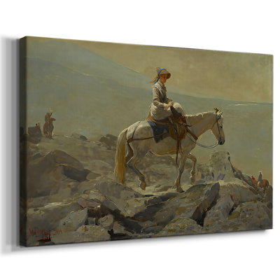 The Bridle Path, White Mountains-Winslow Homer-Toile tendue avec châssis-1868