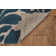 Tapis fait main Equelle ivoire et cobalt